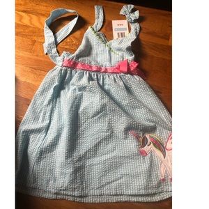 Girls Seersucker halter top